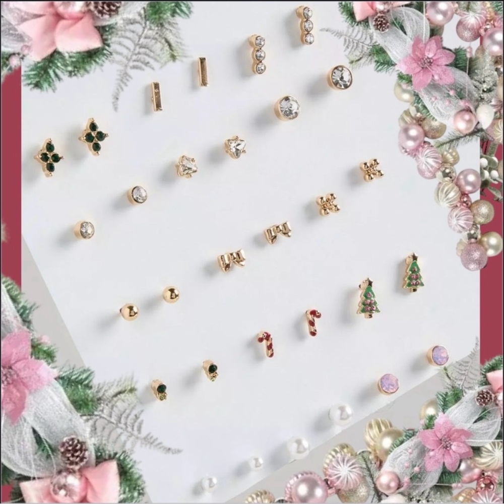 Torrid Elegant Gold and Silver Holiday Earring Set
